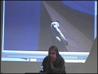 Durante a apresentação