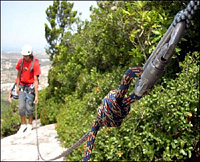 Rui Pereira regressando do Calhau Norte - Penedo da Amizade - Sintra